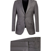 Orta Gri Slim Fit Dar Kesim Klasik Takım Elbise