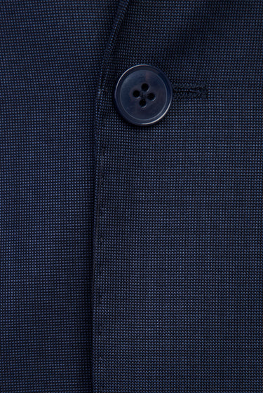 Orta Lacivert Regular Fit Klasik Desenli Takım Elbise