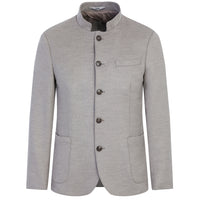 Orta Gri 7 Drop Slim Fit Dar Kesim KNVY 5 DÜĞME DİK YK CEKET
