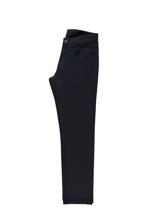 Koyu Lacivert Relaxed Fit Rahat Kesim Likralı Kanvas / Chino Pantolon