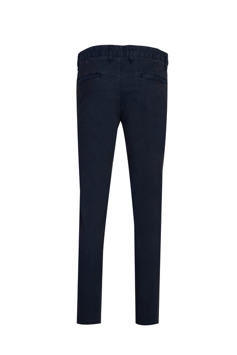 Siyah Regular Fit Standart Kesim Likralı Kanvas / Chino Pantolon
