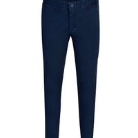 Orta Lacivert Regular Fit Standart Kesim Likralı Kanvas / Chino Pantolon