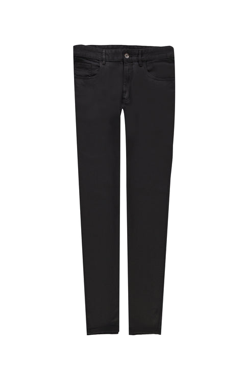 Koyu Kahve Regular Fit Standart Kesim Likralı Kanvas / Chino Pantolon