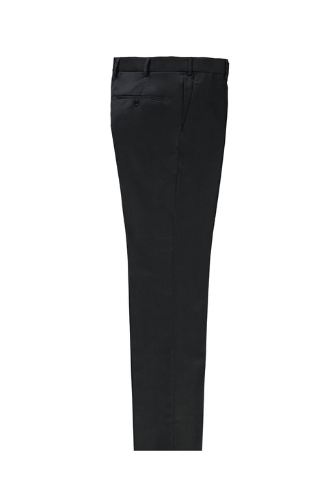 Koyu Antrasit 6 Drop Regular Fit Standart Kesim Yünlü Klasik Kumaş Pantolon
