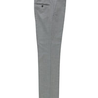 Açık Gri Slim Fit Dar Kesim Yünlü Klasik Kumaş Pantolon