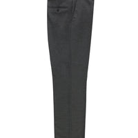 Orta Gri 4 Drop Relaxed Fit Rahat Kesim Yünlü Klasik Kumaş Pantolon