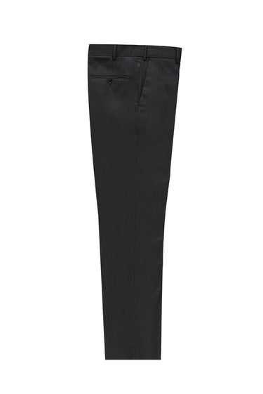 Koyu Füme Relaxed Fit Rahat Kesim Yünlü Klasik Kumaş Pantolon