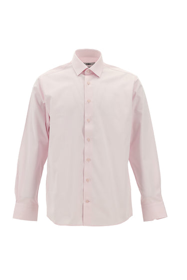 Pembe Uzun Kol Klasik Pamuk Gömlek
