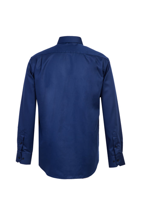 Medium Navy Long Sleeve Non Iron Classic Shirt