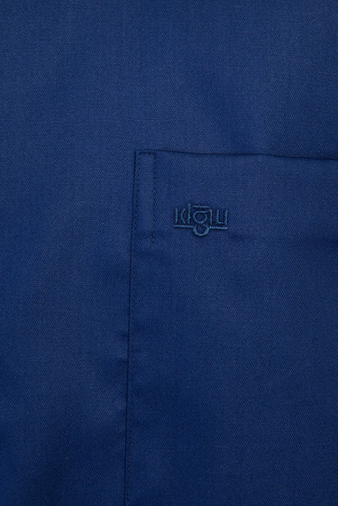 Orta Lacivert Uzun Kol Non Iron Klasik Gömlek