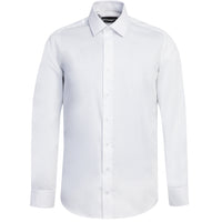 Beyaz Uzun Kol Slim Fit Dar Kesim Non Iron Pamuklu Gömlek