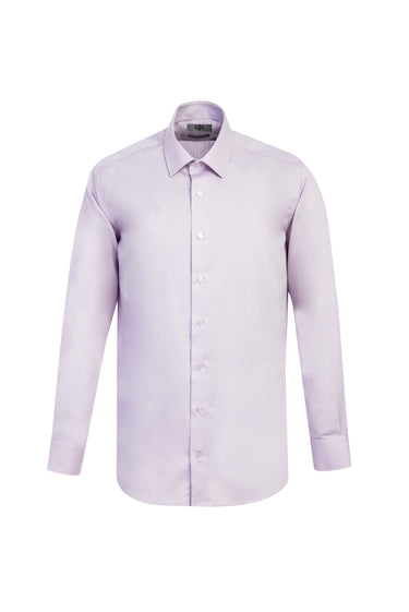 Lila Uzun Kol Non Iron Gömlek