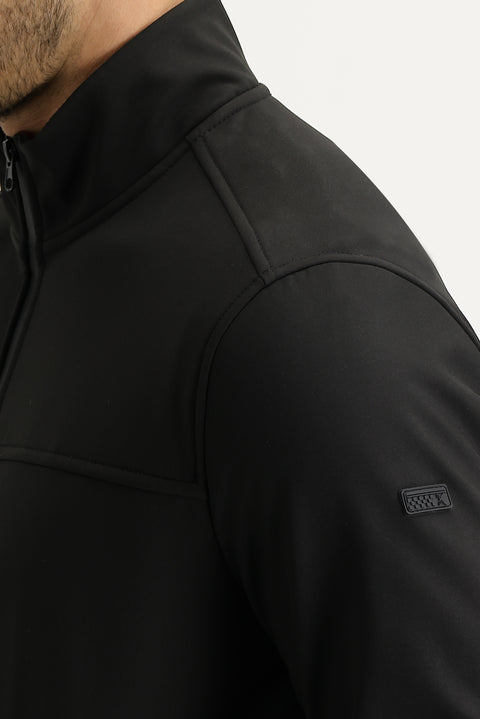 Black Seasonal Scuba Jacket