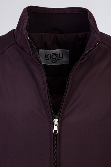 Koyu Bordo İçi Dolgulu Spor Mont