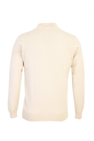 Koyu Bej Yarım Balıkçı Yaka Regular Fit Triko Kazak