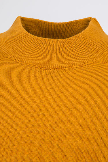 Safran Yarım Balıkçı Yaka Regular Fit Triko Kazak