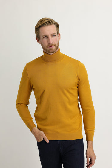 Safran Balıkçı Yaka Regular Fit Triko Kazak