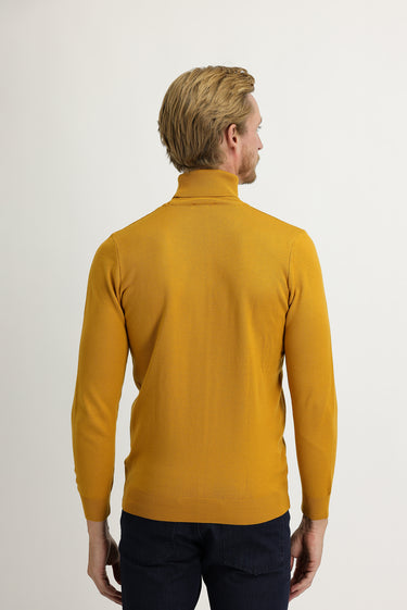 Safran Balıkçı Yaka Regular Fit Triko Kazak