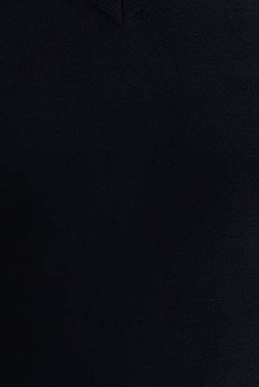 Orta Lacivert V Yaka Regular Fit Triko Kazak