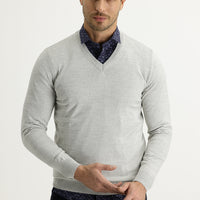 Taş V Yaka Regular Fit Triko Kazak