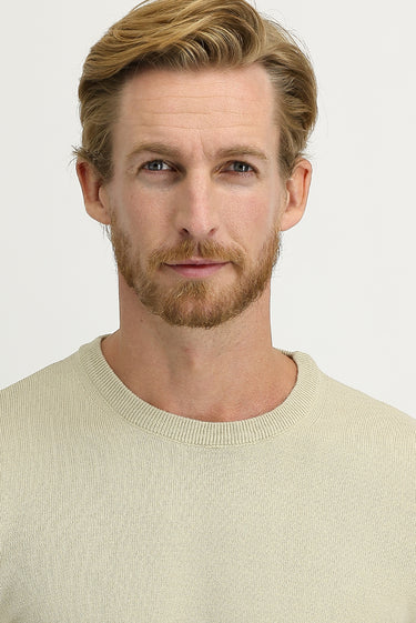 Koyu Bej Bisiklet Yaka Regular Fit Triko Kazak