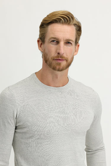 Taş Bisiklet Yaka Regular Fit Triko Kazak