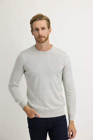 Taş Bisiklet Yaka Regular Fit Triko Kazak