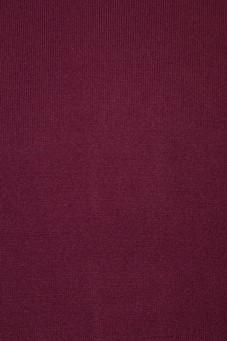 Koyu Bordo Bisiklet Yaka Regular Fit Triko Kazak