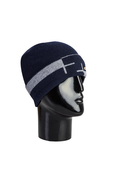 Dark Navy Wool Beanie