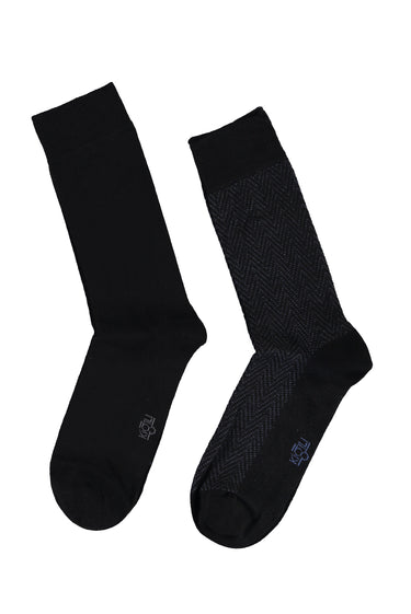 İndigo 2'li Desenli Çorap Seti