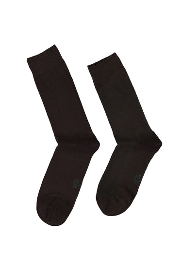 Orta Kahve 2'li Desenli Çorap Seti