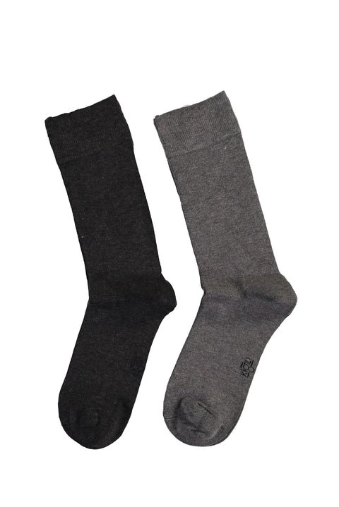 Light Anthracite 2-Pack Plain Bamboo Sock Set