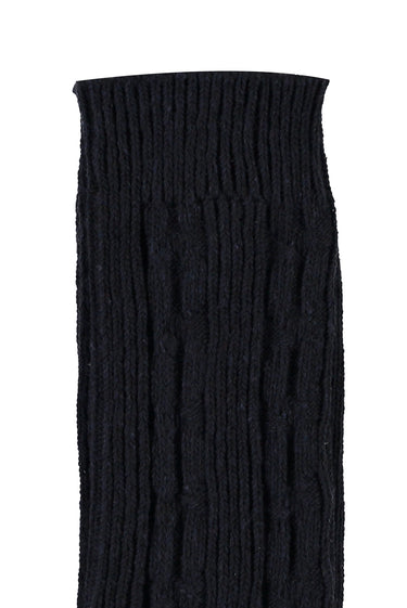 Orta Lacivert Desenli Triko Çorap