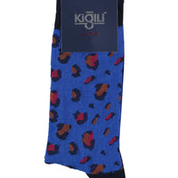 Navy Blue Patterned Socks