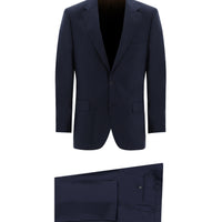 Koyu Lacivert Relaxed Fit Rahat Kesim Klasik Takım Elbise