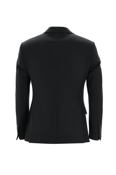 Siyah 7 Drop Super Slim Fit Eksra Dar Kesim Kruvaze Takım Elbise