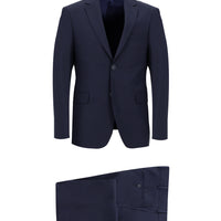 Koyu Lacivert Slim Fit Dar Kesim Klasik Takım Elbise