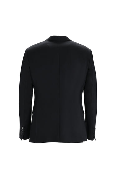 Siyah Super Slim Fit Ekstra Dar Kesim Yelekli Takım Elbise