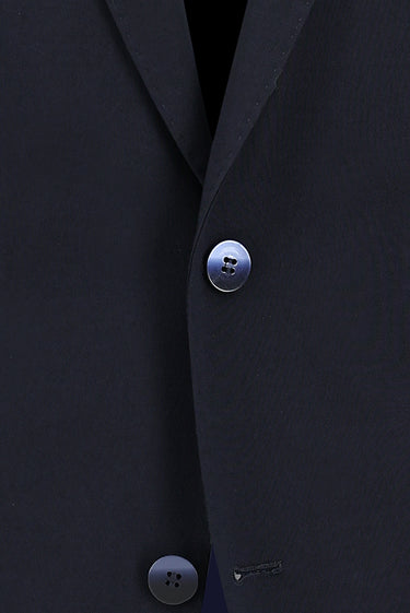 Koyu Lacivert Regular Fit Yünlü Klasik Takım Elbise