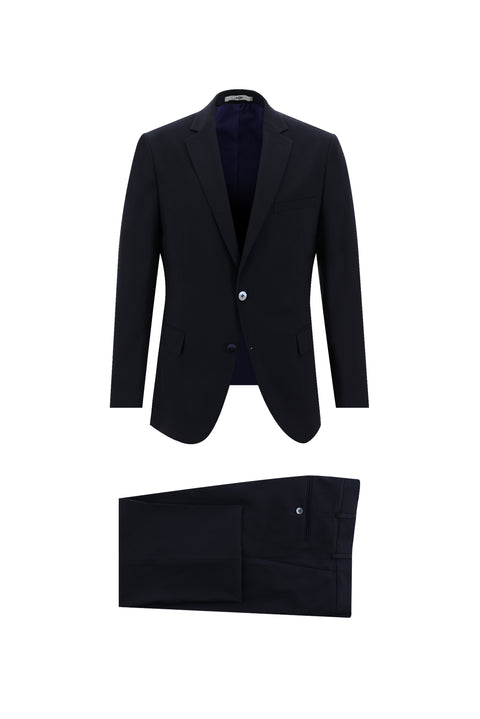 Dark Navy 6 Drop Regular Fit Standard Cut Wool Suit
