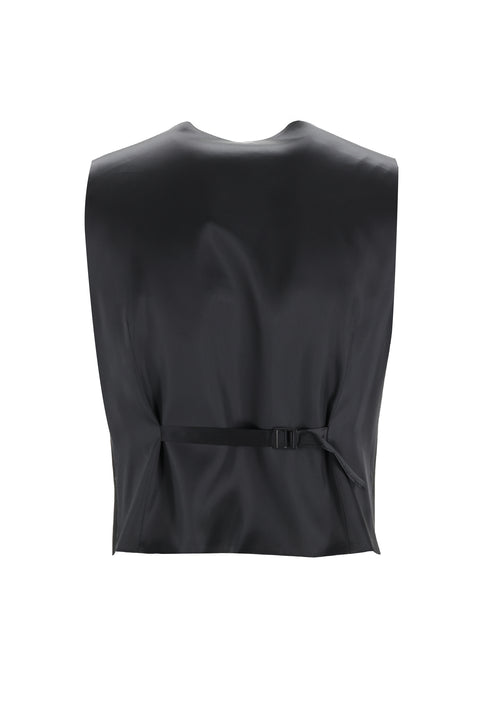 Black 7 Drop Super Slim Fit Extra Narrow Cut Suit with Vest