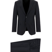 Medium Gray 7 Drop Slim Fit Plaid Suit