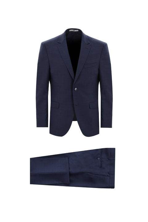 Koyu Mavi 7 Drop Slim Fit Dar Kesim Takım Elbise