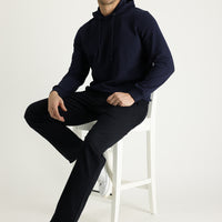 Siyah Regular Fit Desenli Likralı Kanvas / Chino Pantolon