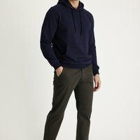 Orta Haki Regular Fit Desenli Likralı Kanvas / Chino Pantolon