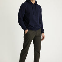 Orta Haki Regular Fit Standart Kesim Desenli Likralı Kanvas / Chino Pantolon