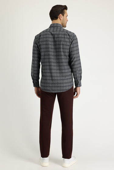 Mürdüm Slim Fit Dar Kesim Likralı Kanvas / Chino Pantolon