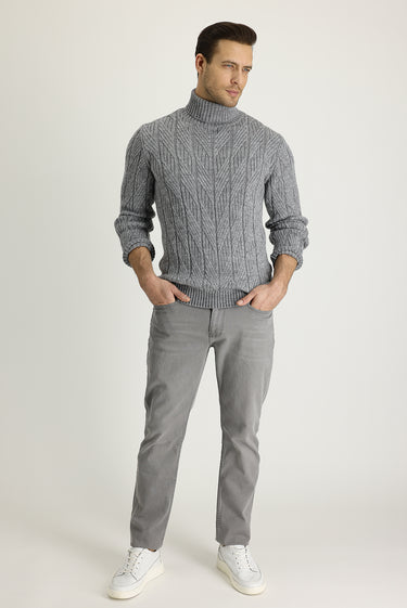 Toprak Likralı Denim Pantolon