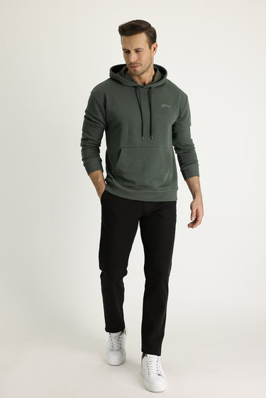 Koyu Kahve Regular Fit Pamuk Kanvas / Chino Pantolon