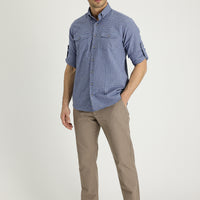 Orta Bej Regular Fit Standart Kesim Pamuk Kanvas / Chino Pantolon